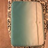 Kate Spade Bags | Kate Spade Jae Degrade Blue Green Ombre Soft 15” Padded Laptop Sleeve Case | Color: Blue/Green | Size: Os