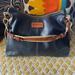 Dooney & Bourke Bags | Beautiful Dooney & Bourke Large Sporty Leather Hobo Bag Pre-Owned Nice!! | Color: Blue/Tan | Size: Os