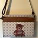 Giani Bernini Bags | Giani Bernini Signature Logo Novelty Bear Crossbody Bag, Euc. | Color: Cream/Tan | Size: 10.5" W X 7.5" H X 3" D