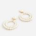 J. Crew Jewelry | J Crew Double-Layered Pearl Earrings | Color: Gold/Red/Tan | Size: Os