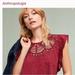 Anthropologie Tops | Anthropology Ranna Gill Women’s Cutout Markie Top, Black / Pink Size S | Color: Black/Pink | Size: S