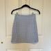 Brandy Melville Skirts | Brandy Melville Pasted Blue / White Striped Plaid Mini Cara Skirt Size Os | Color: Blue/White | Size: One Size