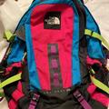 The North Face Bags | Limited Edition North Face Hot Shot Se Backpack | Color: Blue/Pink | Size: Os