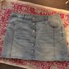 American Eagle Outfitters Skirts | American Eagle Denim, Great Shape Pre Owned Size 16 Super Cute Mini Skirt. | Color: Blue | Size: 16