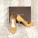 Gucci Shoes | Authentic Gucci Patent Leather Pumps In Nude Size 9.5 | Color: Tan | Size: 9.5