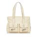 Burberry Bags | Burberry Leather Horn Toggle Tote Bag White | Color: White | Size: Os