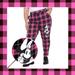 Disney Pants & Jumpsuits | Disney Hot Topic Minnie Mouse Pink & Black Plaid Checkered Punk Pants Size 3x | Color: Black/Pink | Size: 3x