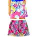 Lilly Pulitzer Skirts | Lilly Pulitzer Pink Marigold Swept By The Tides Mini Skort Skirt - 2 | Color: Blue/Pink | Size: 2