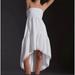 Anthropologie Dresses | Anthropologie Maeve High-Low Strapless Midi Cotton Dress - Size Xl | Color: White | Size: Xl