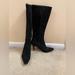 Nine West Shoes | Black Suede Leather Nine West Lynol Tall Boots 8.5 Guc | Color: Black | Size: 8.5