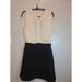 J. Crew Dresses | J. Crew Silk Sleeveless Cream & Black Dress With Pockets | Color: Black/Cream | Size: 4