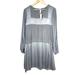 Anthropologie Dresses | (Nwt) Anthropologie Amadi Silver Dress Robe Size S | Color: Silver | Size: S