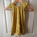 Burberry Dresses | Burberry Children Mustard Stripe Cotton/Modal Button Front Dress Sz 3y | Color: White/Yellow | Size: 3tg