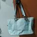 Coach Bags | Coach East West Blue Patent Leather Gallery Tote | Color: Blue | Size: Os