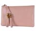 Gucci Bags | Gucci Pebbled Leather Bamboo Clutch/Pouch In Soft Pink. Comes With Dust Bag!Nwt | Color: Pink | Size: Os