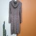 Victoria's Secret Dresses | Cowl Neck Knit Sweater Dress Size M | Color: Brown/Tan | Size: M