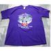Disney Tops | Disney World Shirt Womens Xl Purple Magic Mickey Graphic Short Sleeve Knit 90s | Color: Purple | Size: Xl