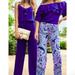 Lilly Pulitzer Pants & Jumpsuits | Lilly Pulitzer Nwt 33" Bal Harbour Palazzo Pants Blue Grotto Legga Sea $128 Xxs | Color: Blue/Tan | Size: Xxs