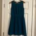 Anthropologie Dresses | Hero & Leander Anthropologie Women's Silk Sleeveless Dress Teal Size P | Color: Blue/Green | Size: P