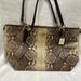 Coach Bags | Coach Python Ava Tote | Color: Brown/Cream | Size: Os