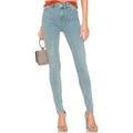 Free People Jeans | Free People High Rise Long And Lean Jean Light Denim Blue, Size 25 R | Color: Blue | Size: 25