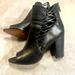 Jessica Simpson Shoes | Jessica Simpson Millo Black Leather Booties; 8.5; Great Condition | Color: Black | Size: 8.5