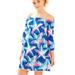 Lilly Pulitzer Dresses | Lilly Pulitzer Mini Enna Starstruck Off Shoulder Dress In Indigo - Xl - 12/14 | Color: Blue/Pink | Size: Xlg