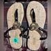 Michael Kors Shoes | Mk Sandals | Color: Black/Tan | Size: 8