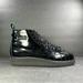 Adidas Shoes | Adidas Superstar Boots Womens Sz 5 Glossy Core Black Patent Leather Shoes Cg6458 | Color: Black | Size: 5