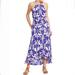 Athleta Dresses | Athleta Ikat Bloom Ripple Maxi Dress- Small | Color: Purple/White | Size: S