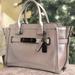 Coach Bags | Coach Leather Silver Holiday Bag Circa 2016, 8.5” High And 12-14” Wide. | Color: Gray/Silver | Size: Os