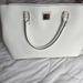 Dooney & Bourke Bags | Dooney & Bourke White Willa Satchel Saffiano Leather Bag Handbag Tote | Color: White | Size: Os