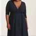 Torrid Dresses | Euc Torrid Navy Ribbed Knit Dress | Color: Blue | Size: 6x