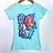 Disney Shirts & Tops | Disney Ariel The Little Mermaid Tie Dye Airbrush Blue Teal Shirt Youth L 10/12 | Color: Blue | Size: Lg