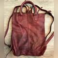 Free People Bags | Free People Crossroad Convertible Leather Backpack - Oxblood | Color: Purple/Red | Size: Os