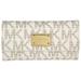 Michael Kors Bags | Jet Set Checkbook Wallet - Vanilla | Color: Gold/White | Size: Os