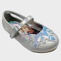 Disney Shoes | Disney Princess Frozen Toddler Girl’s Velcro Mary Jane Ballet Flat Shoe | Color: Blue/Silver | Size: 6bb