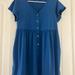 Lularoe Dresses | Lularoe Heidi Babydoll Dress | Color: Blue | Size: M