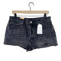 Levi's Shorts | Levi's 501 Size 29 Distressed Black Cut Off Denim Jean Shorts | Color: Black | Size: 29