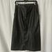 Anthropologie Skirts | Amadi Anthropologie Nwt Black Faux Leather Button Down Skirt **Size S** | Color: Black | Size: S