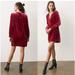 Anthropologie Dresses | Anthropologie Melody Velvet Tunic Dress In Raspberry Petite Small | Color: Pink | Size: Sp