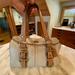 Coach Bags | Coach, Cream And Tan, Supple Leather Shoulder Bag. | Color: Cream/Tan | Size: Os