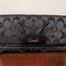 Coach Bags | Coach Ashley Signature Wallet In Black | Color: Black | Size: Os