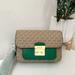 Michael Kors Bags | Michael Kors Sloan Editor Md Flap Messenger | Color: Cream/Green | Size: Os