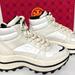 Tory Burch Shoes | New Tory Burch Adventure Hiker Mesh Bootie Boots Ivory/ Black Size 8 | Color: Gray/White | Size: 8