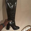 Coach Shoes | New Coach Brigitte Smooth Black Leather Boots Knee-High G5341 Sz 9.5 B | Color: Black | Size: 9.5