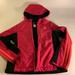 Adidas Jackets & Coats | Adidas Hooded Polar Fleece/Soft Shell Jacket Girls Small (7/8) | Color: Black/Pink | Size: Sg