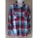 American Eagle Outfitters Tops | American Eagle Outfitters Plaid Long Sleeve Button Up Pink Size M/M | Color: Pink | Size: M/M