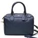 Coach Bags | Coach Bennett Mini Navy Leather Satchel | Color: Blue | Size: Os