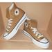 Converse Shoes | Converse Chuck Taylor All Star Lift Platform Sneakers Women's Size 7 Nwob | Color: Tan | Size: 7
